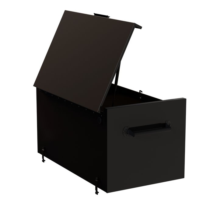 Homak 41" RS Pro 7-Drawer Top Chest in Midnight Black - 120d view
