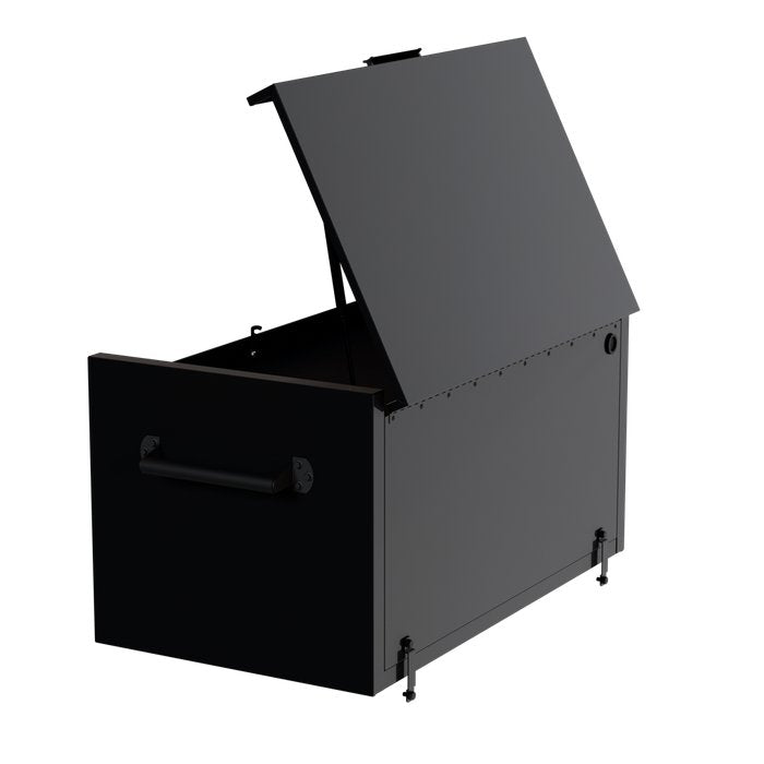 Homak 41" RS Pro 7-Drawer Top Chest in Midnight Black - 240d view