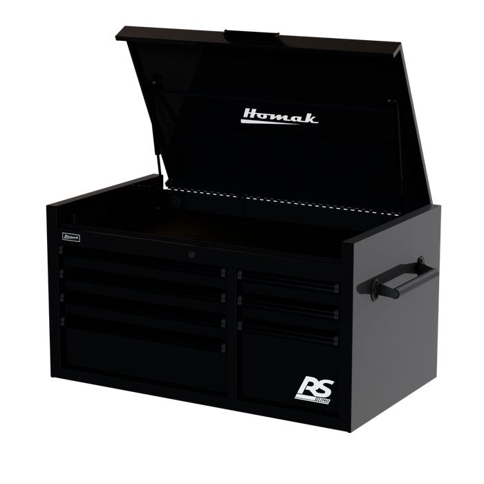 Homak 41" RS Pro 7-Drawer Top Chest in Midnight Black - 330d view