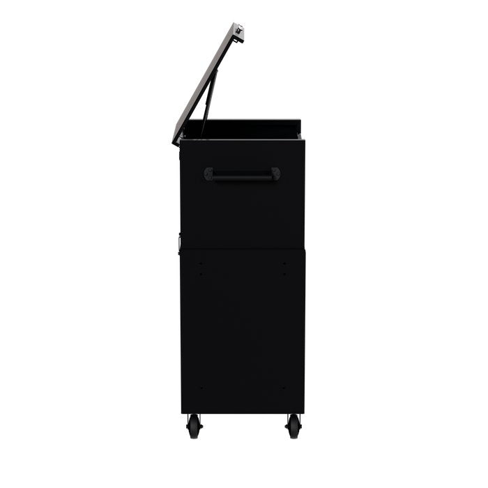 Homak 27" RS Pro 11-Drawer Combo in Midnight Black - 90d_L view