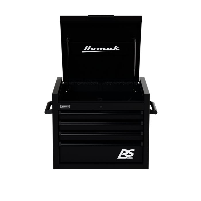 Homak 27" RS Pro 4-Drawer Top Chest in Midnight Black