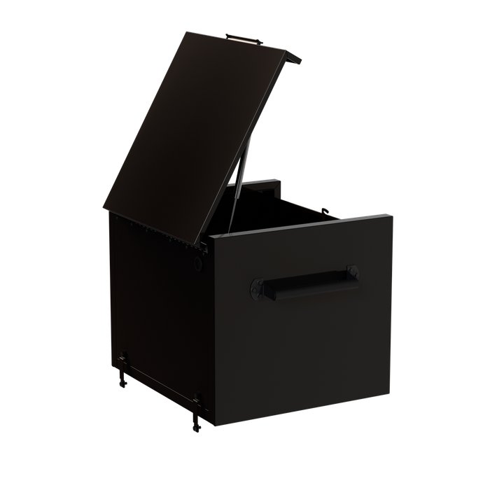 Homak 27" RS Pro 4-Drawer Top Chest in Midnight Black - 120d view