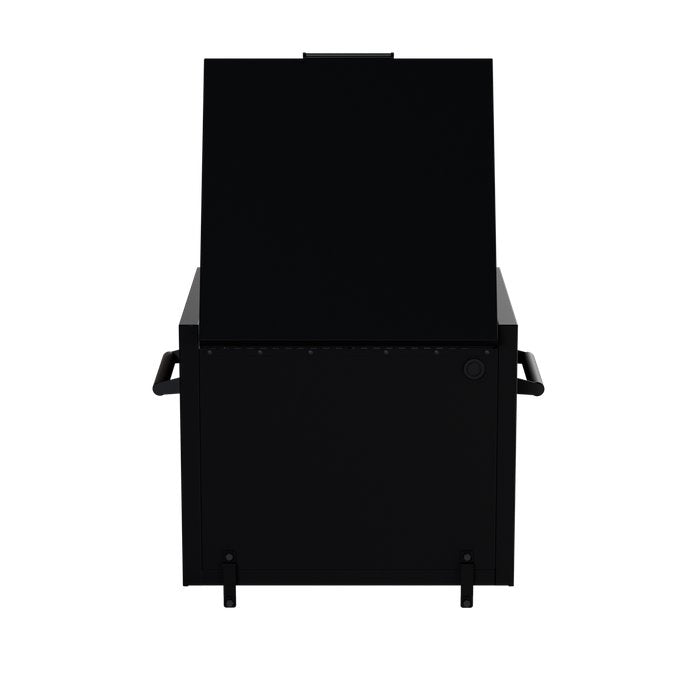 Homak 27" RS Pro 4-Drawer Top Chest in Midnight Black - 180d_REAR view