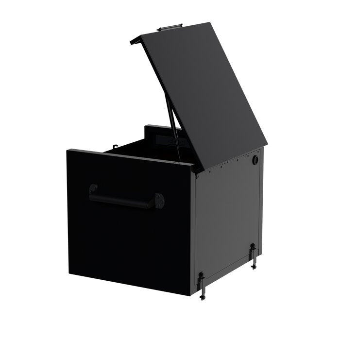 Homak 27" RS Pro 4-Drawer Top Chest in Midnight Black - 240d view