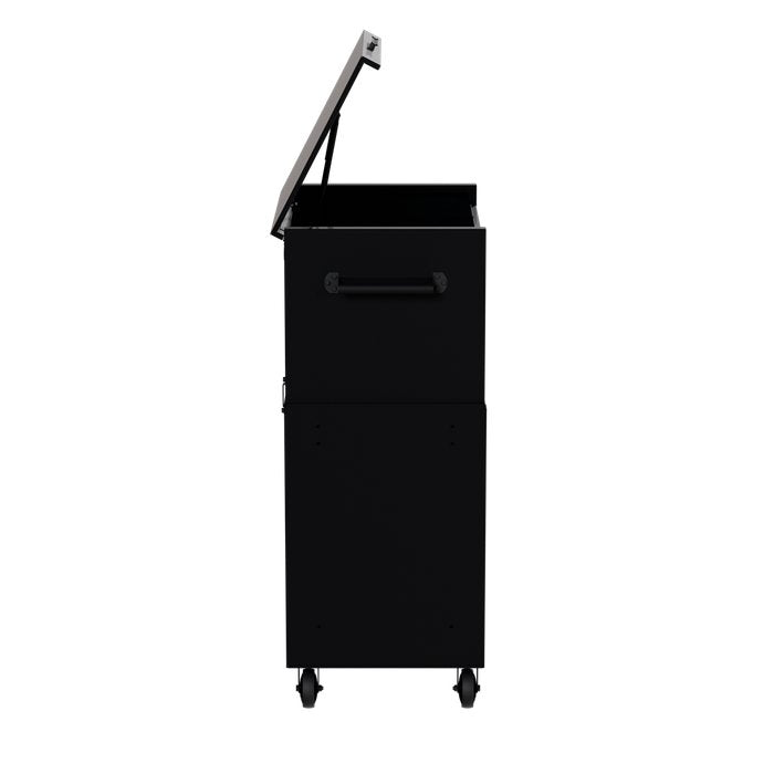 Homak 36" RS Pro 11-Drawer Combo in Midnight Black - 90d_L view