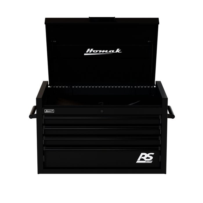 Homak 36" RS Pro 4-Drawer Top Chest in Midnight Black