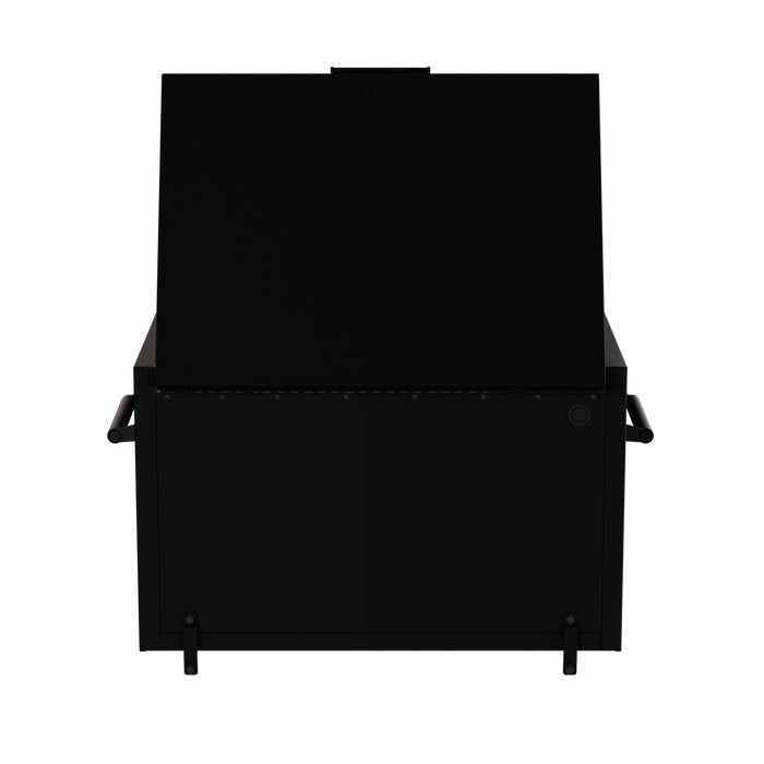 Homak 36" RS Pro 4-Drawer Top Chest in Midnight Black - 180d_REAR view