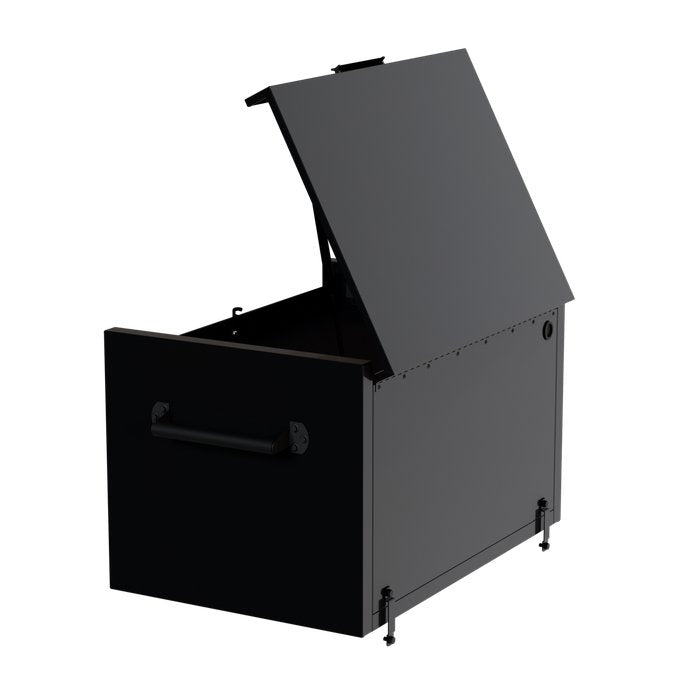 Homak 36" RS Pro 4-Drawer Top Chest in Midnight Black - 240d view