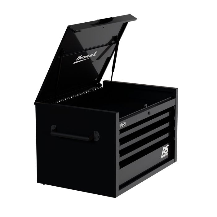 Homak 36" RS Pro 4-Drawer Top Chest in Midnight Black - 60d view
