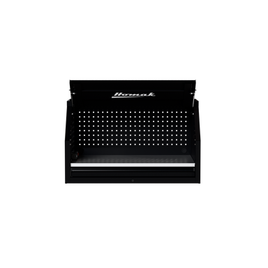 Homak 41 inch RS Pro Top Hutch in Midnight Black