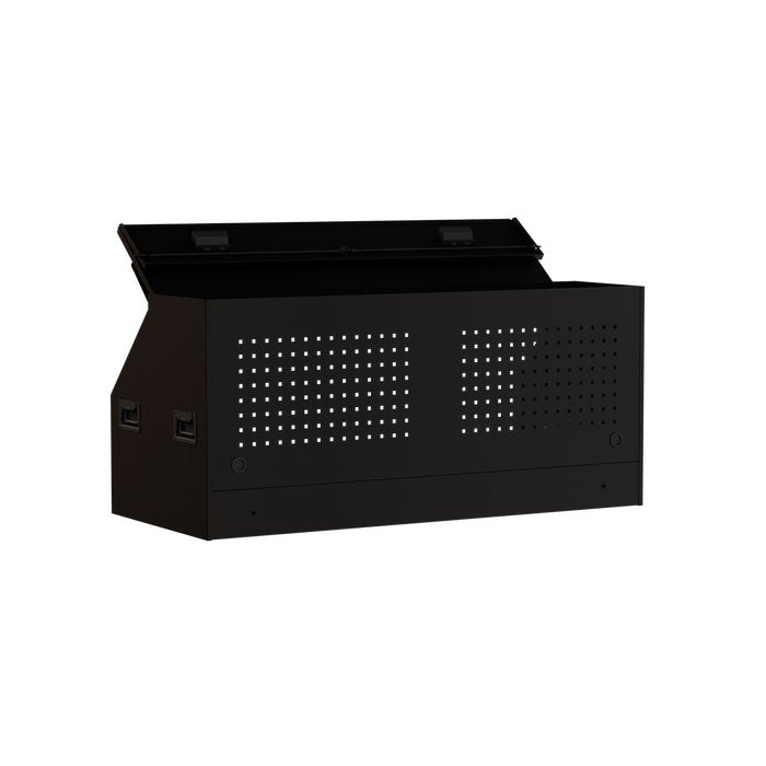 Midnight Black RS Pro Top Hutch — Rear-Left Angle