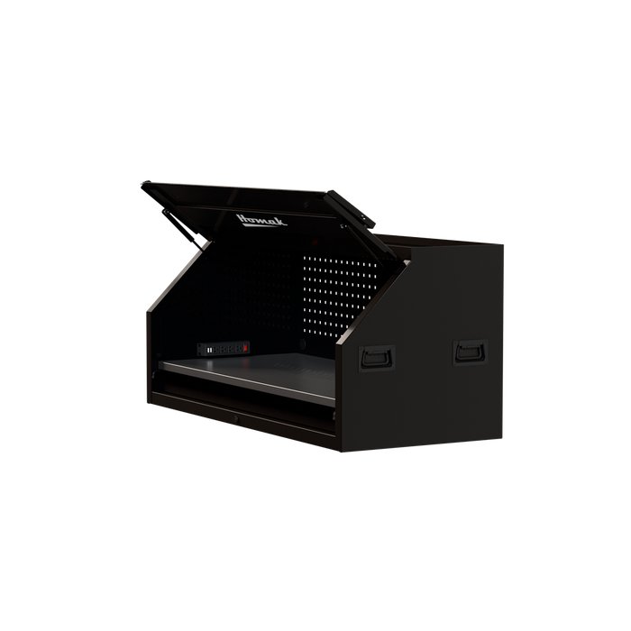 RS Pro Steel Top Hutch, 54-Inch — Left-Front Angle