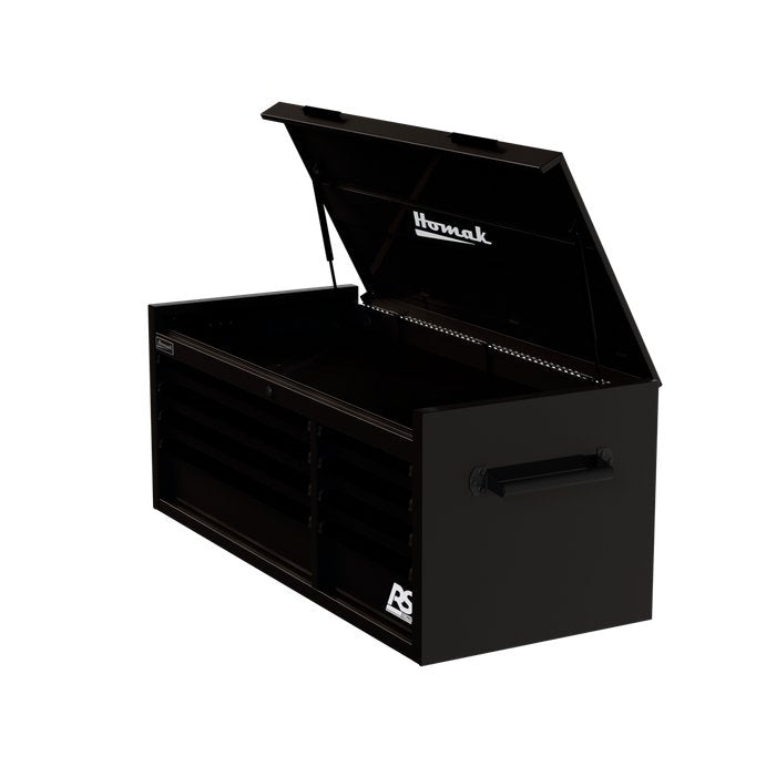 Homak 54" RS Pro 8-Drawer Top Chest in Midnight Black - 300d view