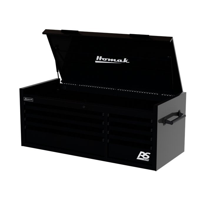 Homak 54" RS Pro 8-Drawer Top Chest in Midnight Black - 330d view