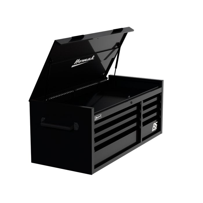 Homak 54" RS Pro 8-Drawer Top Chest in Midnight Black - 60d view