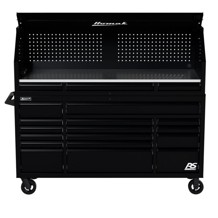 Homak RS Pro Top Hutch, 72-Inch - Paired with Cabinet