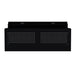 RS Pro 72-Inch Top Hutch - Rear View with Cord Grommets