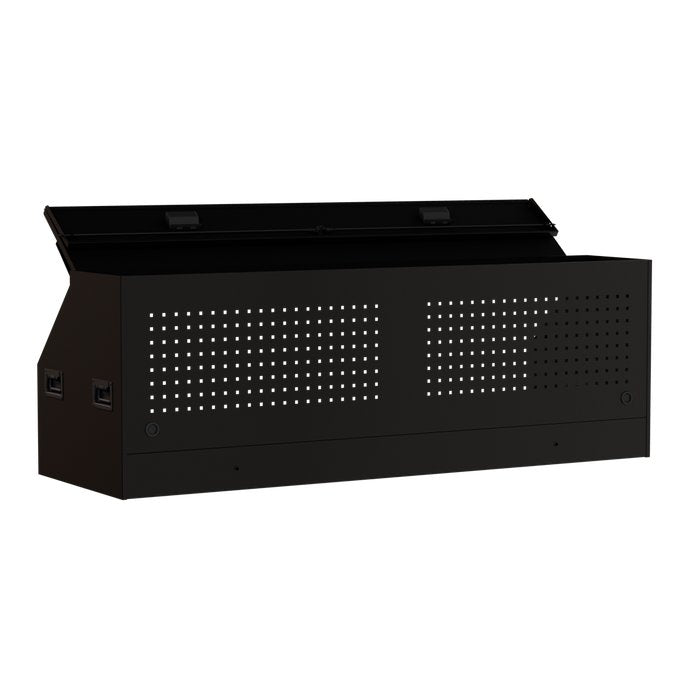 Midnight Black RS Pro Top Hutch, 72-Inch - Rear-Left Angle