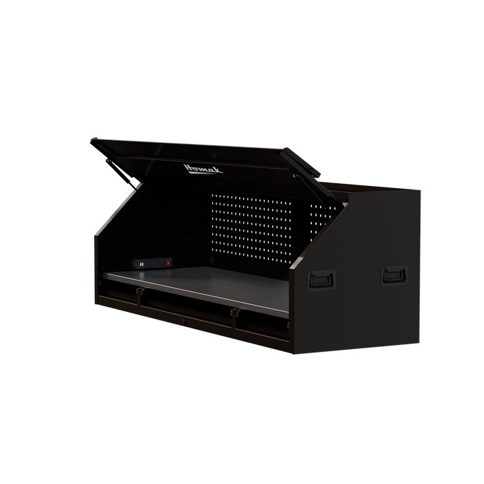 RS Pro Steel Top Hutch, 72-Inch - Left-Front Angle