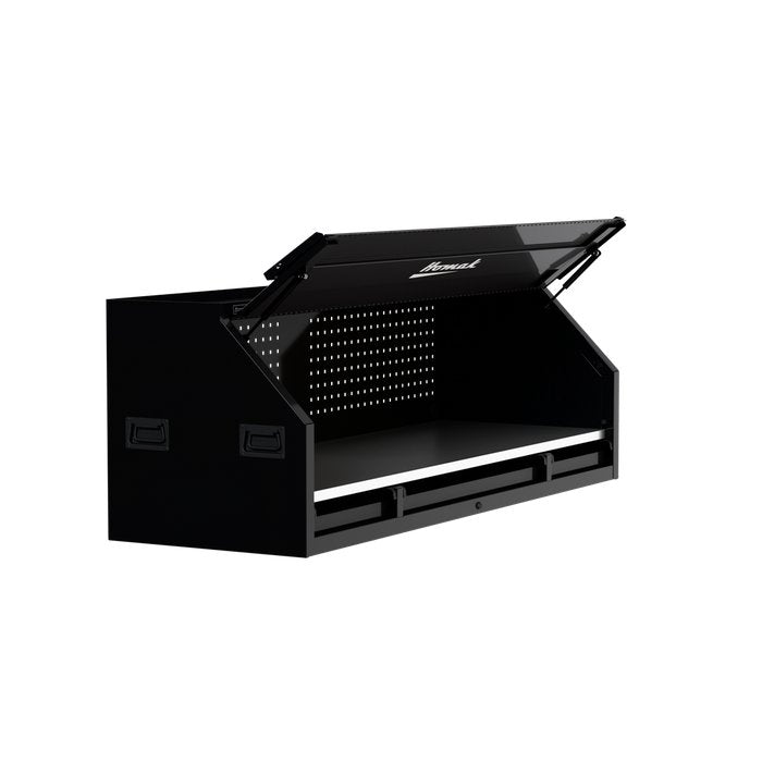 Homak 72" RS Pro Hutch, Midnight Black - Right-Front Angle
