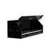 Homak 72" RS Pro Hutch, Midnight Black - Right-Front Angle