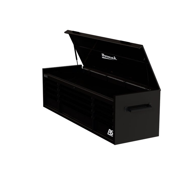 Homak 72" RS Pro 12-Drawer Top Chest in Midnight Black - 300d view