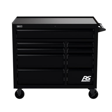 Homak 41" RS Pro 9-Drawer Rolling Cabinet in Midnight Black