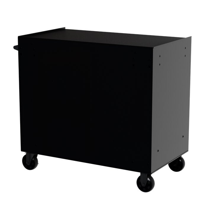 Homak 41" RS Pro 9-Drawer Rolling Cabinet in Midnight Black - 150d view