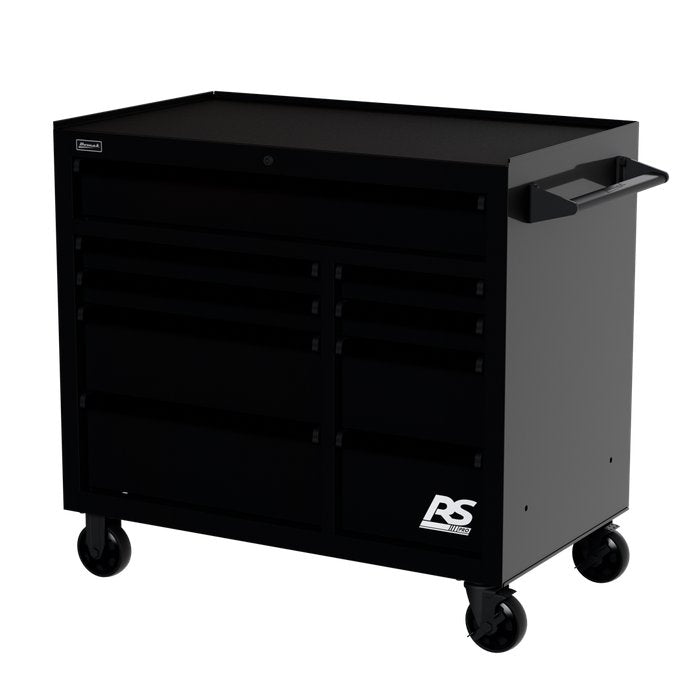Homak 41" RS Pro 9-Drawer Rolling Cabinet in Midnight Black - 330d view