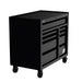Homak 41" RS Pro 9-Drawer Rolling Cabinet in Midnight Black - 60d view