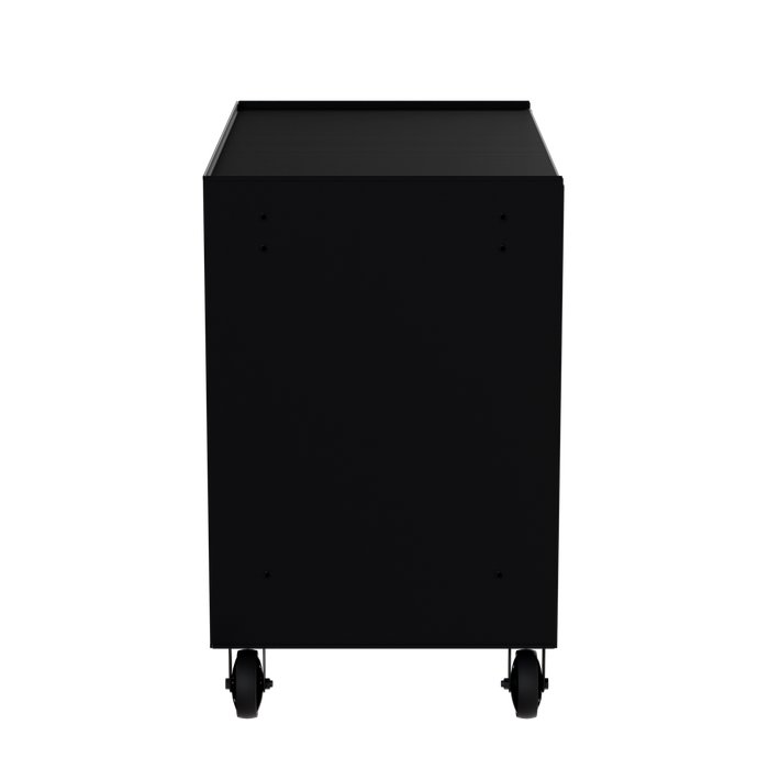 Homak 41" RS Pro 9-Drawer Rolling Cabinet in Midnight Black - 90d_L view