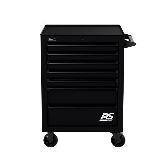 Homak 27" RS Pro 7-Drawer Roller Cabinet in Midnight Black