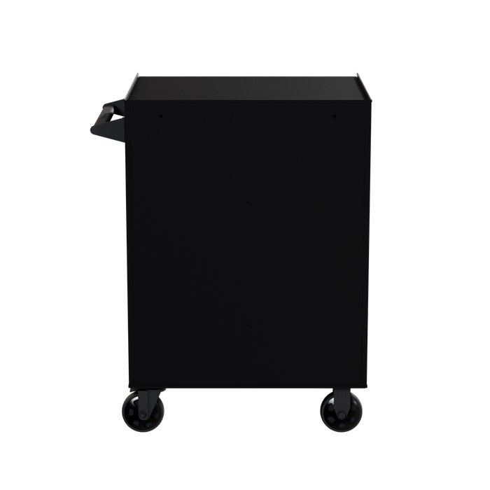 Homak 27" RS Pro 7-Drawer Roller Cabinet in Midnight Black - 180d_REAR view