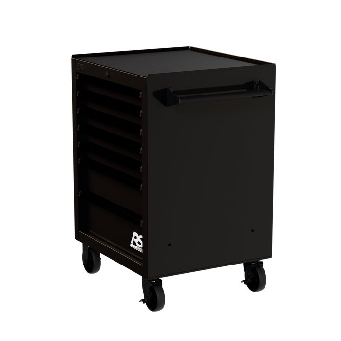 Homak 27" RS Pro 7-Drawer Roller Cabinet in Midnight Black - 300d view