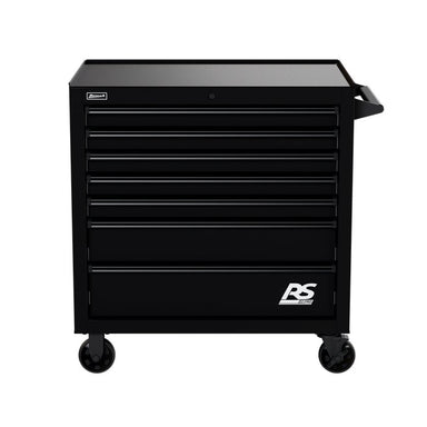 Homak 36" RS Pro 7-Drawer Roller Cabinet in Midnight Black