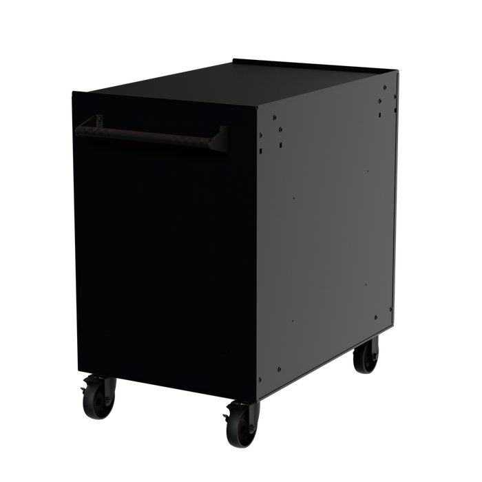 Homak 36" Rolling Cabinet - Left-Rear Perspective