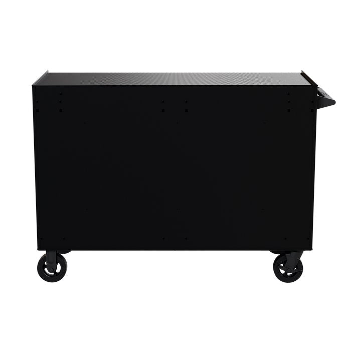 Homak 54" RS Pro 10-Drawer Rolling Cabinet in Midnight Black - 180d_REAR view
