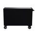 Homak 54" RS Pro 10-Drawer Rolling Cabinet in Midnight Black - 180d_REAR view