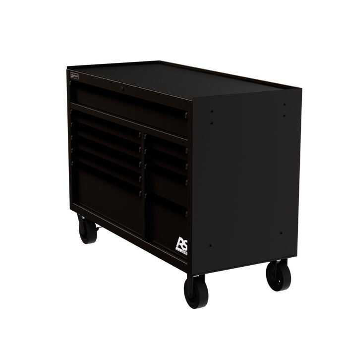 Homak 54" RS Pro 10-Drawer Rolling Cabinet in Midnight Black - 300d view