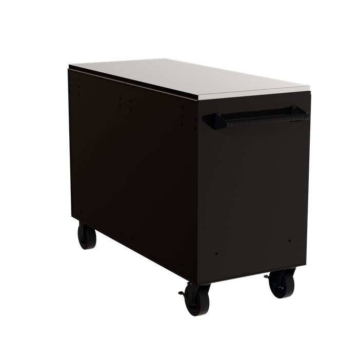 Homak 54" RS Pro 10-Drawer Rolling Cabinet with Stainless Steel Top in Midnight Black - 120d view