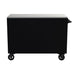 Homak 54" RS Pro 10-Drawer Rolling Cabinet with Stainless Steel Top in Midnight Black - 180d_REAR view