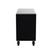 Homak 54" RS Pro 10-Drawer Rolling Cabinet with Stainless Steel Top in Midnight Black - 270d_R view