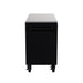 Homak 54" RS Pro 10-Drawer Rolling Cabinet with Stainless Steel Top in Midnight Black - 90d_L view