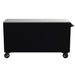 Homak 72" RS Pro 16-Drawer Rolling Cabinet with Stainless Steel Top in Midnight Black - 180d_REAR view