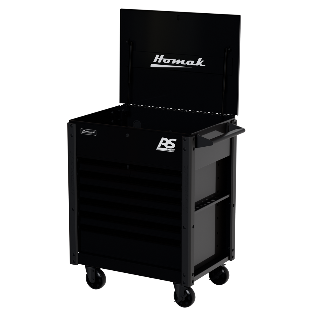 Homak 35 inch RS Pro 7-Drawer Cart in Midnight Black at 330d