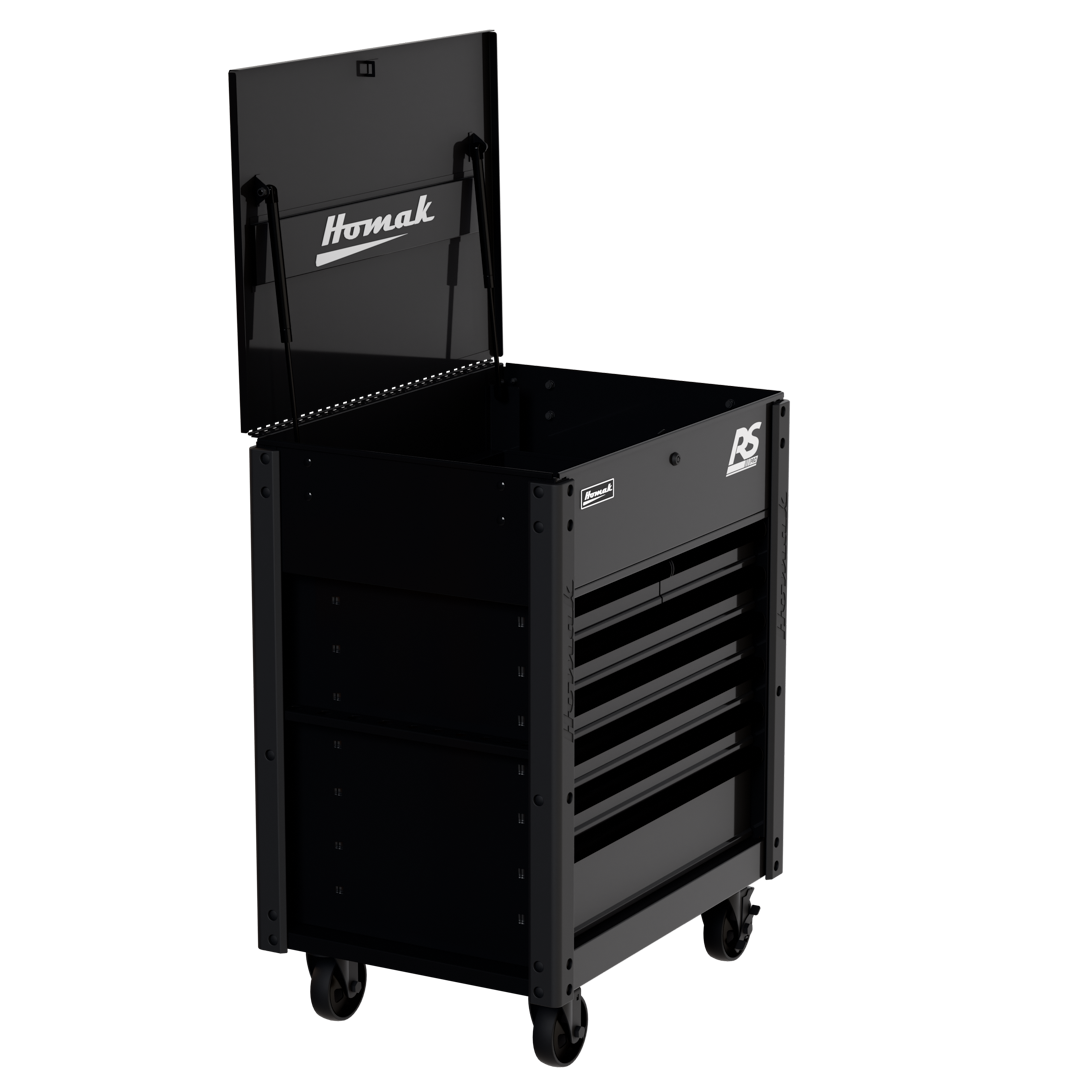 Homak 35 inch RS Pro 7-Drawer Cart in Midnight Black at 60d