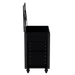Homak 35 inch RS Pro 7-Drawer Cart in Midnight Black at 90d left