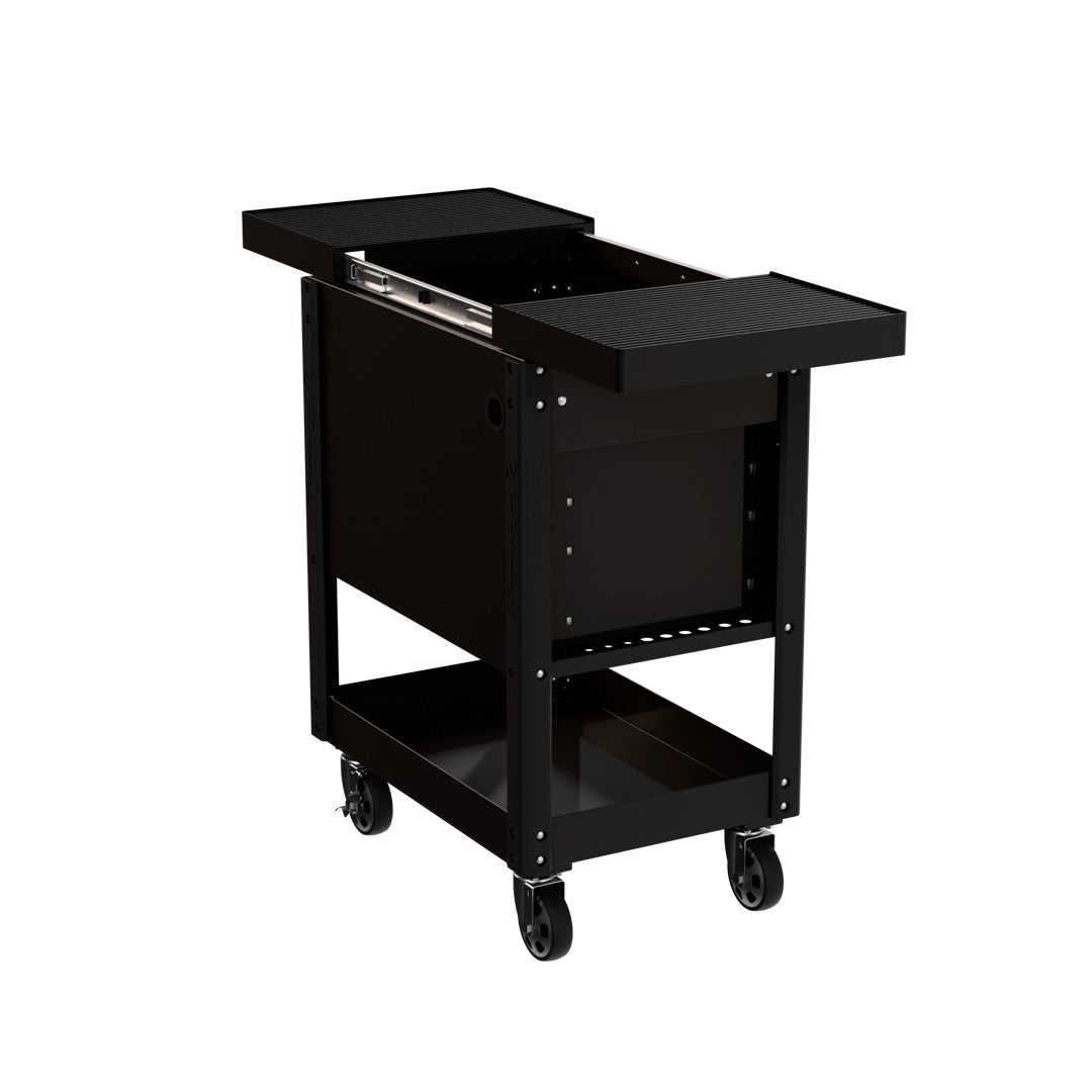 Homak 35 inch Pro Series Slide-Top Service Cart in Midnight Black