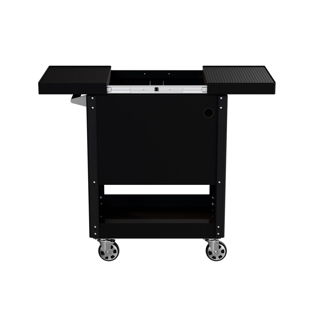 Homak 35 inch Pro Series Slide-Top Service Cart in Midnight Black