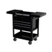 Homak 35 inch Pro Series Slide-Top Service Cart in Midnight Black